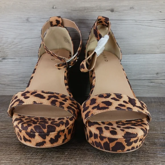 Sold-Torrid heels women's 9.5WW leopard print block - Picture 4 of 11